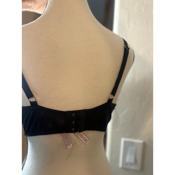 VICTORIA'S SECRET DREAM ANGELS EMBROIDERED HEART LIGHTLY LINED DEMI BRA 36DD - Picture 5 of 5